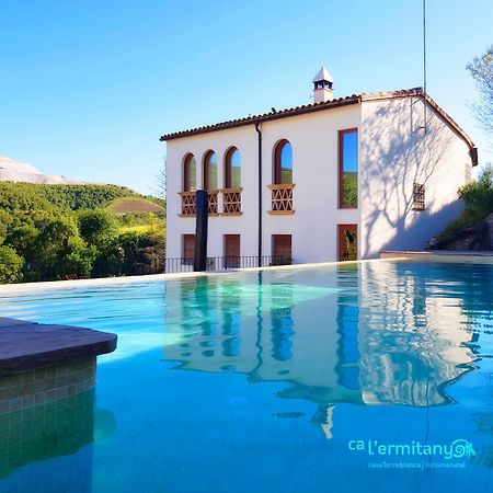 Hostal Ca L' Ermitanyo- Casa Torre Blanca Súria Exterior foto